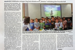 Bericht der Rheinpfalz über die Grundschule Erzhütten