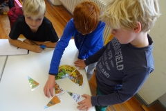 Puzzle zum Arbeitsjahr eines Bauern