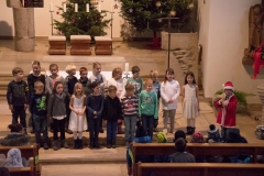 2. Klasse mit Weihnachtsmann