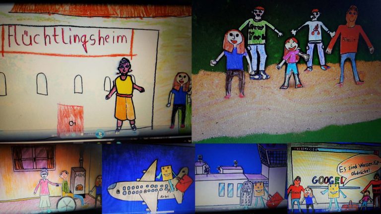 Collage aus dem Trickfilm Semret
